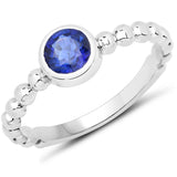 0.65 Carat Genuine Kyanite .925 Sterling Silver Ring