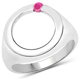 0.08 Carat Genuine Ruby .925 Sterling Silver Ring