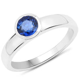0.65 ct. Genuine Kyanite .925 Sterling Silver Ring