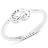 0.004 ct Genuine White Diamond .925 Sterling Silver Ring