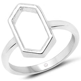 0.004 ct. Genuine White Diamond .925 Sterling Silver Ring for women