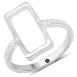 0.004 carat Genuine Blue Diamond .925 Sterling Silver Ring for Women