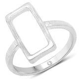 0.004 carat Genuine White Diamond .925 Sterling Silver Ring for Women