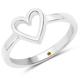 0.004 ct. Genuine Yellow Diamond .925 Sterling Silver Ring for women