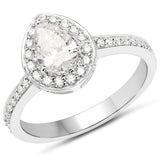 14K White Gold 1.03 Carat Genuine White Diamond Ring
