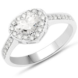 14K White Gold 0.77 Carat Genuine White Diamond Ring