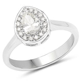 14K White Gold 0.64 ct. Genuine White Diamond Ring