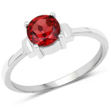 0.96 ct. Genuine Garnet .925 Sterling Silver Ring
