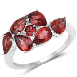 2.82 Carat Genuine Garnet .925 Sterling Silver Ring