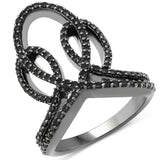 0.69 Carat Genuine Black Spinel .925 Sterling Silver Ring