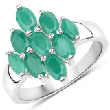 1.68 ct. Genuine Emerald .925 Sterling Silver Ring