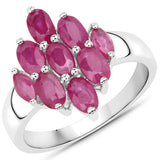 2.17 Carat Genuine Johnson Ruby .925 Sterling Silver Ring