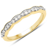 0.25 ct Genuine White Diamond .925 Sterling Silver Ring
