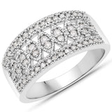0.36 ct Genuine White Diamond .925 Sterling Silver Ring