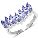 1.68 ct. Genuine Tanzanite .925 Sterling Silver Ring