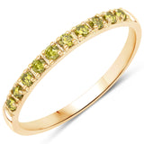 0.21 Carat Genuine Yellow Diamond 14K Yellow Gold Ring (SI1-SI2)