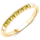 0.22 Carat Genuine Yellow Diamond 14K Yellow Gold Ring (SI1-SI2)