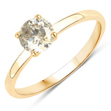 0.74 Carat Genuine LB Diamond 14K Yellow Gold Ring