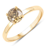 1.01 Carat Genuine LB Diamond 14K Yellow Gold Ring