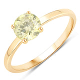 1.03 Carat Genuine LB Diamond 14K Yellow Gold Ring