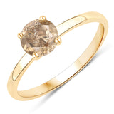 1.08 Carat Genuine TLB Diamond 14K Yellow Gold Ring