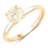 1.10 Carat Genuine TLC Diamond 14K Yellow Gold Ring