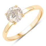 1.25 Carat Genuine TLC Diamond 14K Yellow Gold Ring