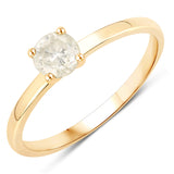 0.50 ct. Genuine LB Diamond 14K Yellow Gold Ring