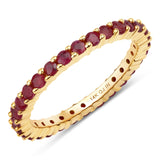 1.38 ct Genuine Ruby 14K Yellow Gold Ring