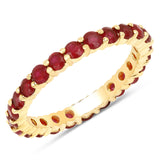 1.63 Carat Genuine Ruby 14K Yellow Gold Ring