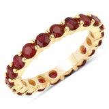 2.60 Carat Genuine Ruby 14K Yellow Gold Ring