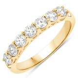 0.77 Carat Genuine Lab Grown Diamond 14K Yellow Gold Ring