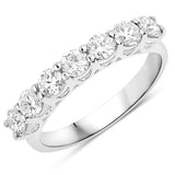 1.05 Carat Genuine Lab Grown Diamond 14K White Gold Ring