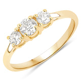0.51 ct Genuine Lab Grown Diamond 14K Yellow Gold Ring
