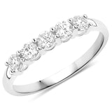 0.50 Carat Genuine Lab Grown Diamond 14K White Gold Ring