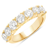 2.10 ct Genuine Lab Grown Diamond 14K Yellow Gold Ring