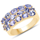 2.72 ct. Genuine Tanzanite .925 Sterling Silver Ring for Women
