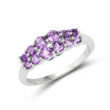 0.78 ct Genuine Amethyst .925 Sterling Silver Ring