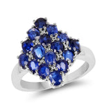 4.32 Carat Genuine Kyanite .925 Sterling Silver Ring
