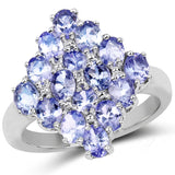 2.72 ct. Tanzanite .925 Sterling Silver Ring