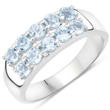 1.20 ct. Genuine Blue Topaz .925 Sterling Silver Ring