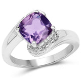 1.80 carat Amethyst .925 Sterling Silver Ring for Women