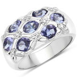 2.31 ct. Genuine Tanzanite .925 Sterling Silver Ring