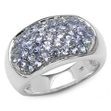 1.37 ct. Genuine Tanzanite .925 Sterling Silver Ring
