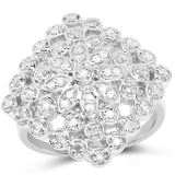 0.33 ct. Genuine White Diamond .925 Sterling Silver Ring