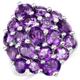 5.44 ct. Genuine Amethyst .925 Sterling Silver Ring