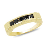 0.50 ct. Black Diamond .925 Sterling Silver Ring for women