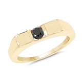 0.25 Carat Black Diamond .925 Sterling Silver Ring