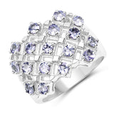 1.53 ct. Genuine Tanzanite .925 Sterling Silver Ring for women