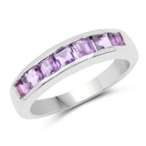 2.80 ct. Genuine Amethyst .925 Sterling Silver Ring